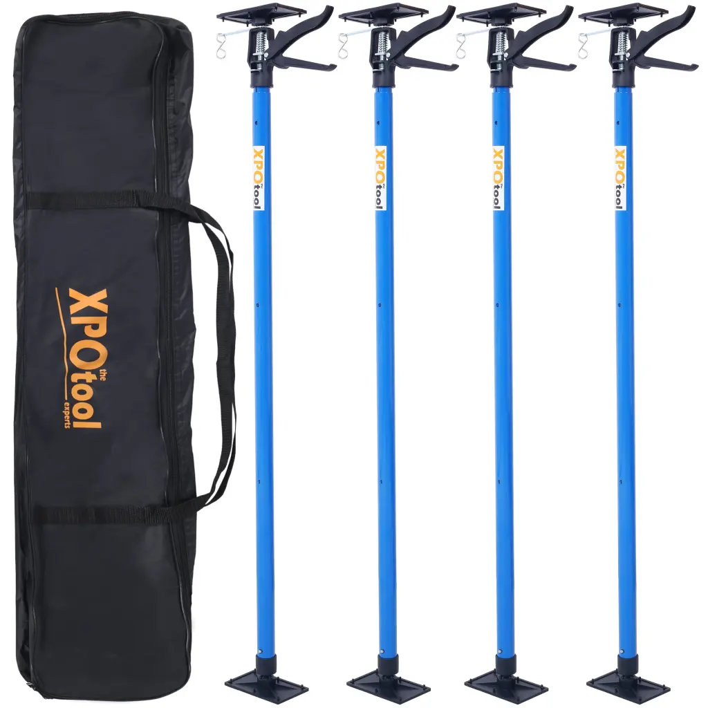 4 Pack Adjustable Steel Pole 3rd Hand Support System Plants and Vines g-h