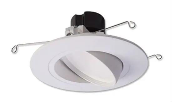 Halo RA5606930WHR LED Retrofit Trim and Gimbal 5/6 Inch White Adjustable