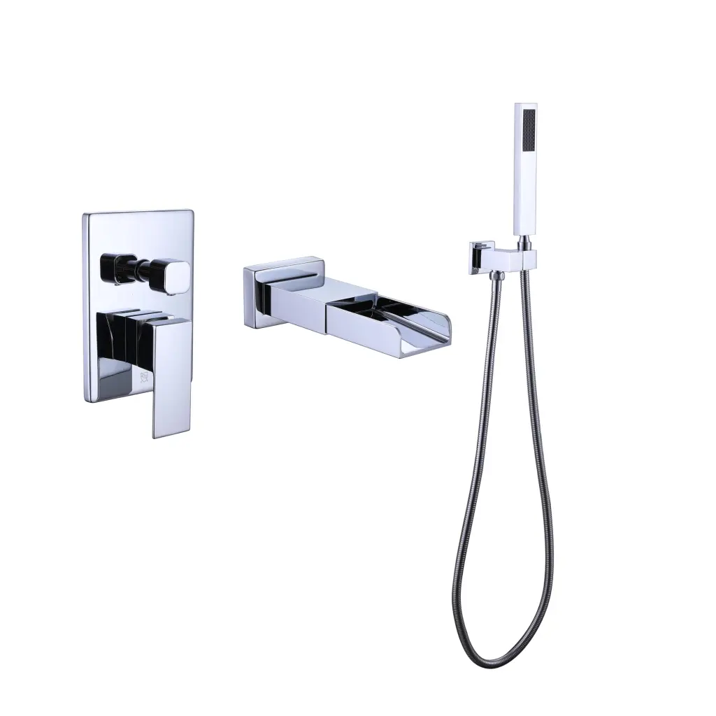 Trustmade Pressure Stabilize Waterfall Single Handle Wall Mount Tub Faucet w969 -modern muse-