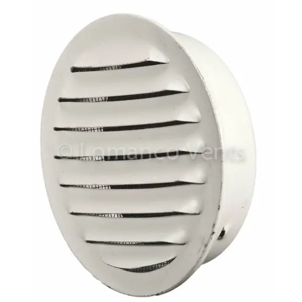 Lomanco CV3BW CV-Series Aluminum Undereave Circle Vent White 3 Inches 6-Pack