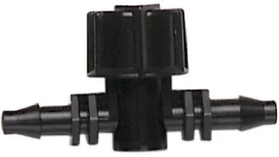 Raindrip 612010B Double Barb Valve 1/4 Inch 10-Pack Drip Irrigation Systems