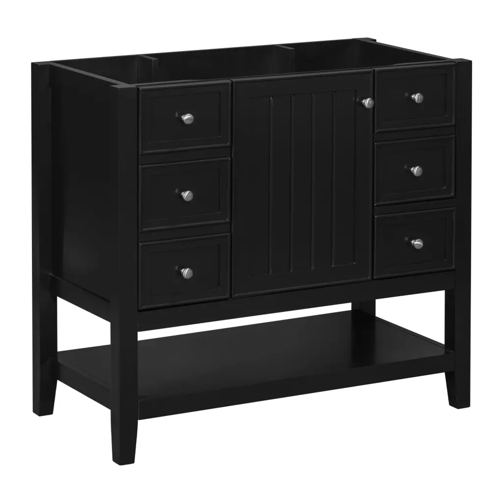 36 Inch Bathroom Vanity Without Sink Cabinet Base Only One Cabinet by