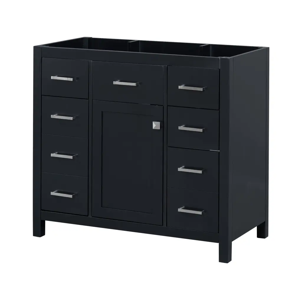 36 Inch Black Bathroom Vanity Sink Cabinet Only rnb