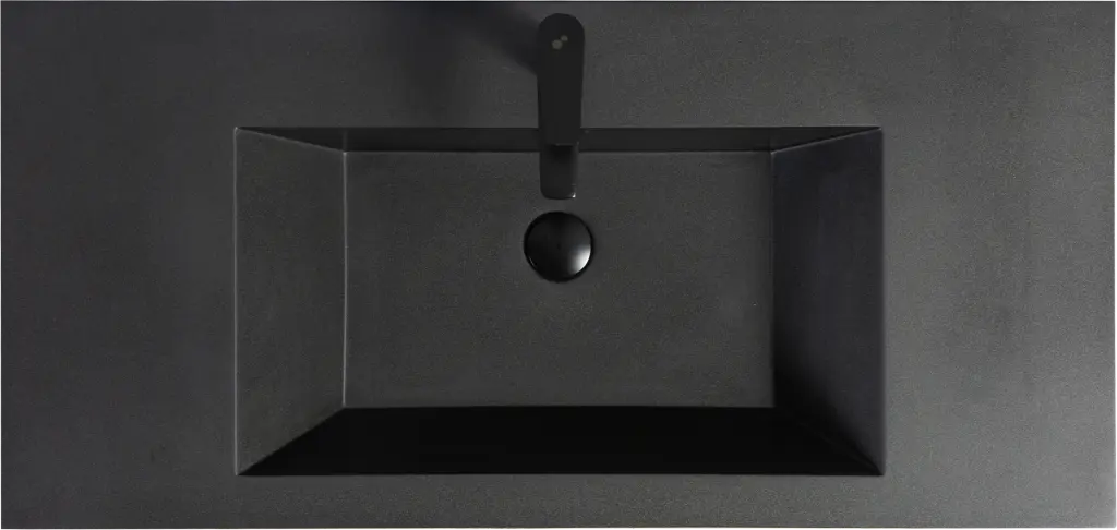 42 Inch Bathroom Vanity Countertop Only Single Hole Matte Black Cabinet Top bathininc