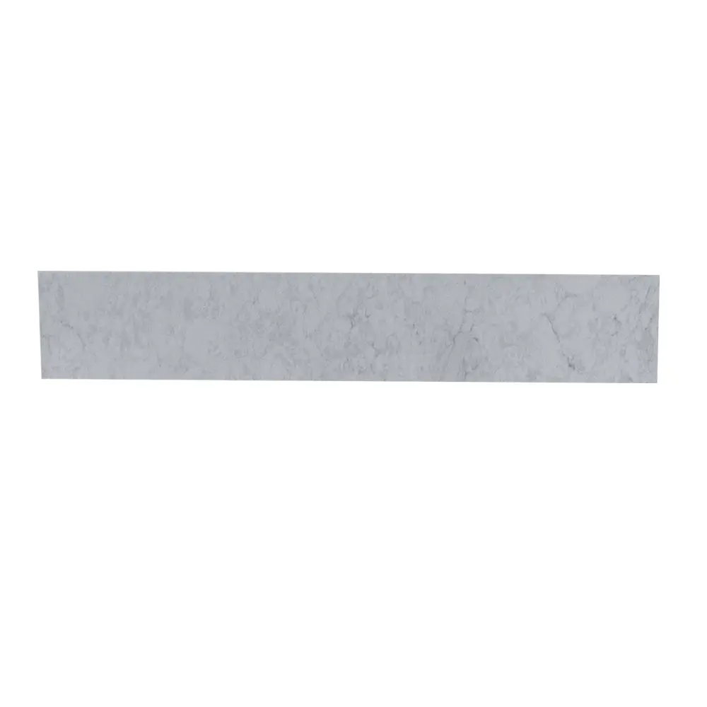 Carrara Gray Engineered Stone Vanity Top Backsplash montary