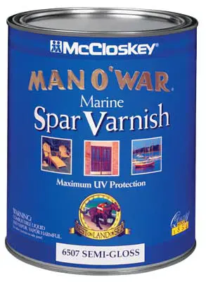 Man O War 6507-07 Spar Varnish 1 Gallon Semi Gloss Wood Protection Man O'War