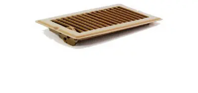 Brown Metal Mobile Home Floor Register HVAC Vent Cover Grille 4x10 Inches United States Hardware