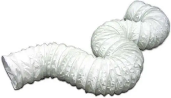 Lambro 1309 Vinyl Vent Hose 4 Inch x 8 Feet White HVAC and Dryer Vents