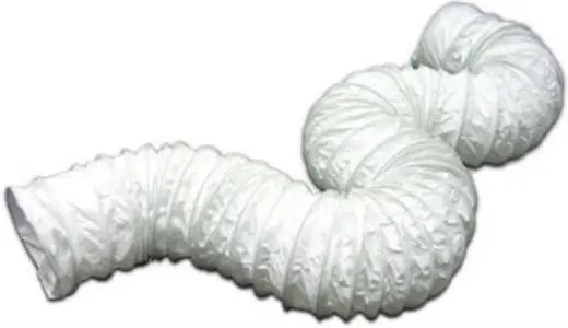 Lambro 219L 4" x 50' Flexible Vinyl Vent Hose White