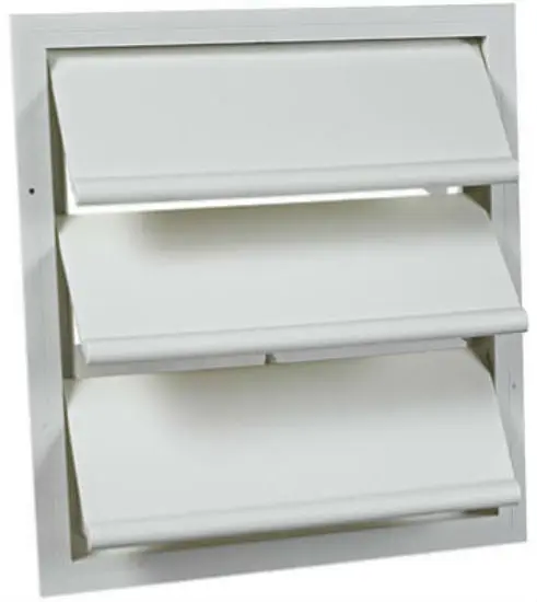 Air Vent 54703 Automatic Gable Shutter White Attic Ventilation and Cooling