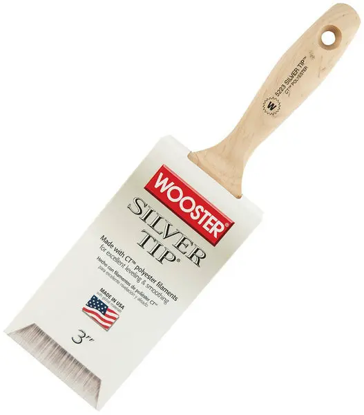 Wooster 5223-3 Silver Tip Wall Paint Brush 3 Inch Birch Hardwood Handle Professional