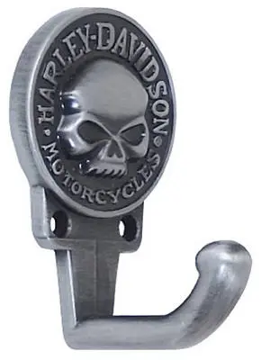 Harley Davidson HDL-10103 Custom Zinc Cast Hook Antique Pewter Finish Wall Decor