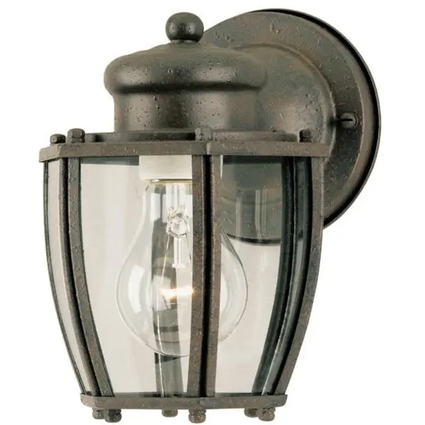 Westinghouse 64689 One-Light Exterior Wall Lantern Textured Rust Patina