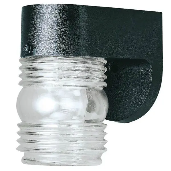 Westinghouse 66800 One-Light Exterior Wall Lantern 4-1/2 Inch Black Finish Outdoor Lighting