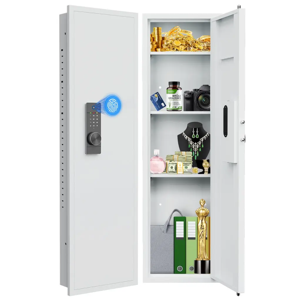 Fingerprint Touch Panel Wall Secure Hidden Wall Safe Rifles And Pistols w1779