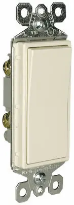 Pass & Seymour TradeMaster Decorator Switch 15A 120/277V Light Almond Pass u0026 Seymour