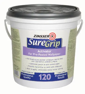 Zinsser Suregrip 120 Paste Activator Pre-Pasted Wallcovering 1-Gallon