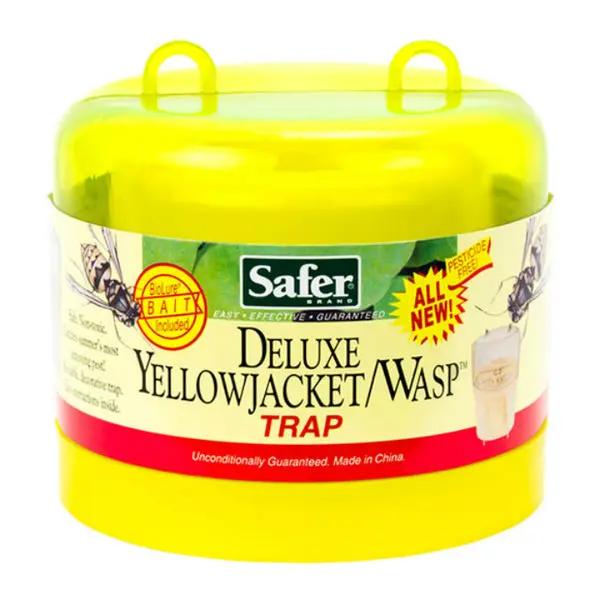 Safer 00280 Deluxe Yellow Jacket & Wasp Reusable Trap Bait Outdoor Pest Control