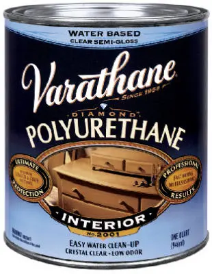 Varathane 200261H Interior Water Based Polyurethane 1/2 Pint Clear Protective Finish