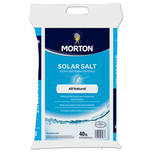Morton Salt 3983 White Crystal Extra Coarse Solar Salt 40 Lbs Water Softeners