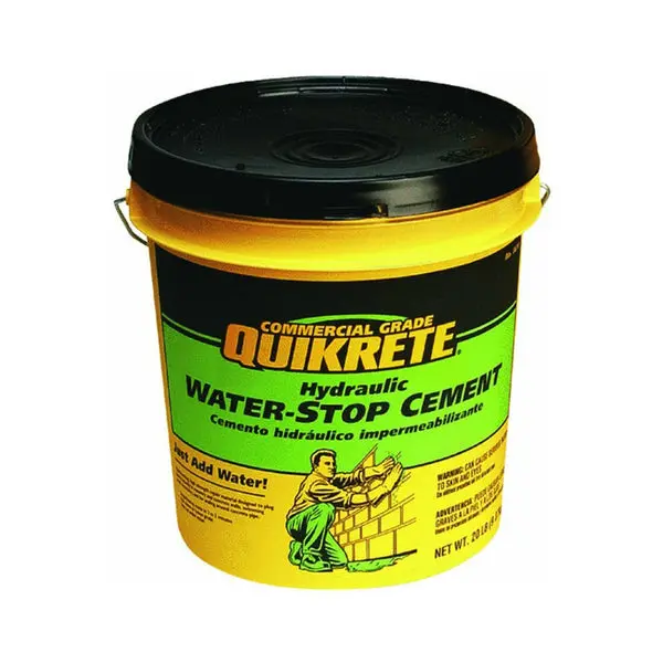 Quikrete Commercial Grade Hydraulic Water-Stop Cement 20 Lbs