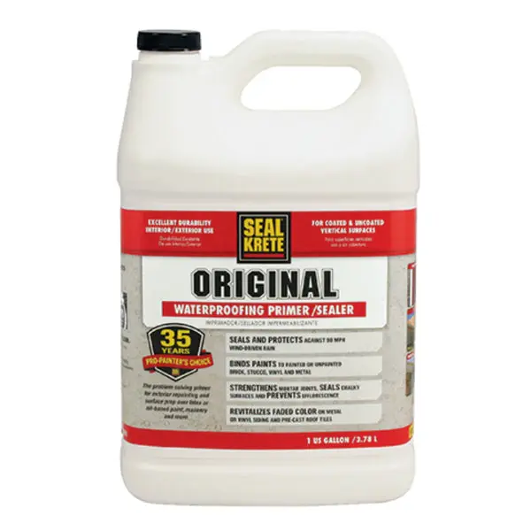 Seal Krete 100001 Clear Acrylic Original Water Proofing Primer Sealer 1-Gallon Seal-Krete