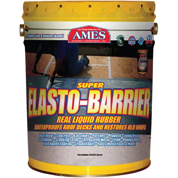 Ames Research SEB5 Super Elasto-Barrier Water Base Primer 5 Gallon Gray Waterproofing