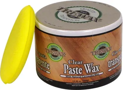 Trewax 887101016 12.35 Oz Clear Carnauba Paste Wax