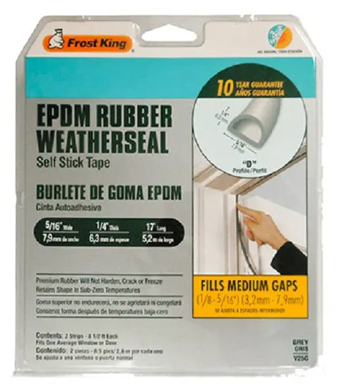 Frost King V25BA Sub Zero Premium Weather-Strip 17 Feet Brown Doors and Windows