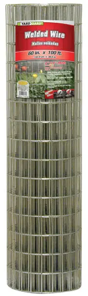 YardGard 308313B Galvanized Welded Wire Fence 14-Gauge 4"x2" Mesh 60" x 100'