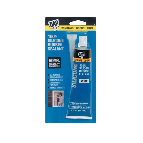 DAP 7079800752 White Window and Door Sealant 2.8 Oz Air Leak Protection