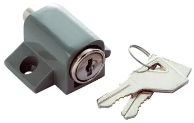 First Watch Security 1425 Gray Keyed Patio and Window Lock Enhanced Safety