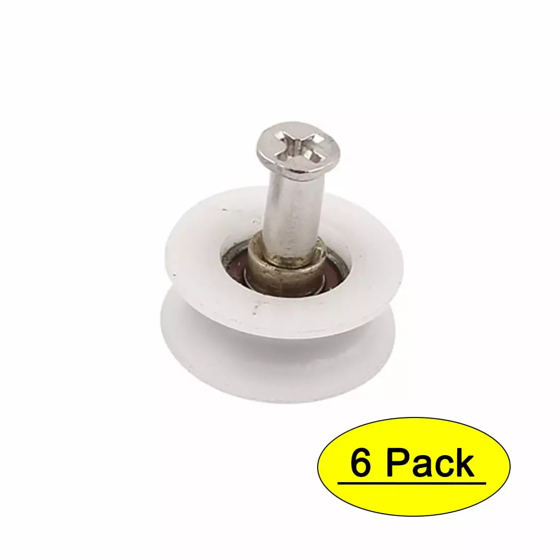 One---kind Bargains 6Pcs 22mm Dia V Groove Roller Sliding Window Gate Pulley Wheel Unique Bargains