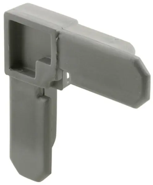 Prime Line PL-14258 Plastic Square Cut Frame Corner 3/4x7/16 Inch Gray 100-Pack