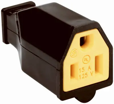 Pass & Seymour Straight Blade Connector 15A 125V Black Electrical Wiring Pass u0026 Seymour