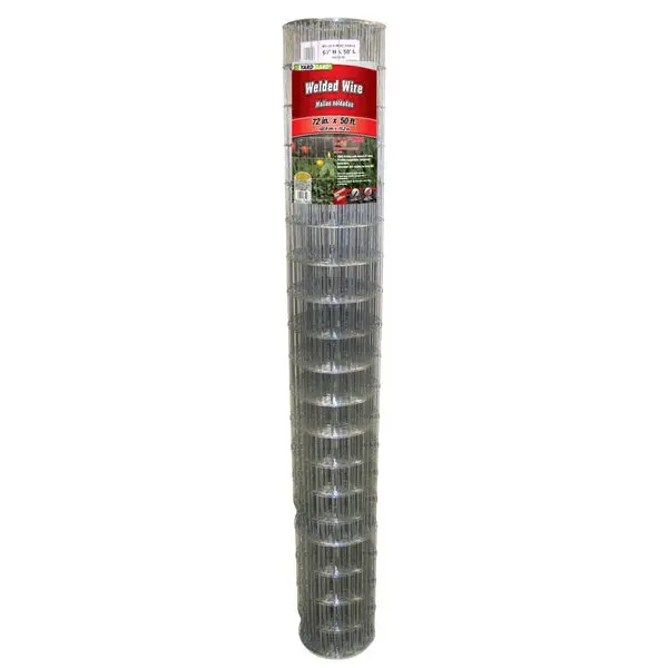 YardGard 14-Gauge Galvanized Welded Wire Fence 4"x2" Mesh 72"x50'
