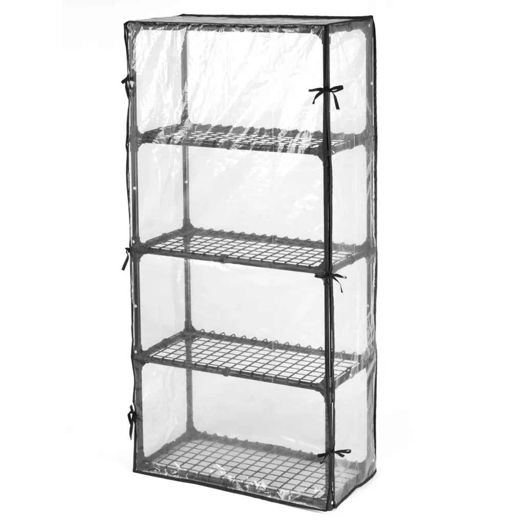 Black Steel 5 Shelf Wire Rack Cover Storage and Organization kangle store