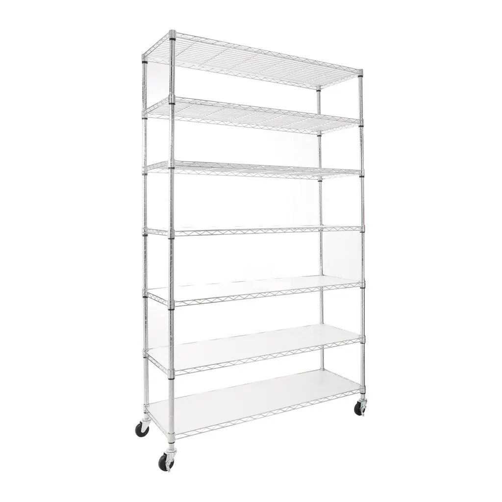 7 Tier Wire Shelving Unit 2450 Lbs NSF Height Customizable Metal Garage like it