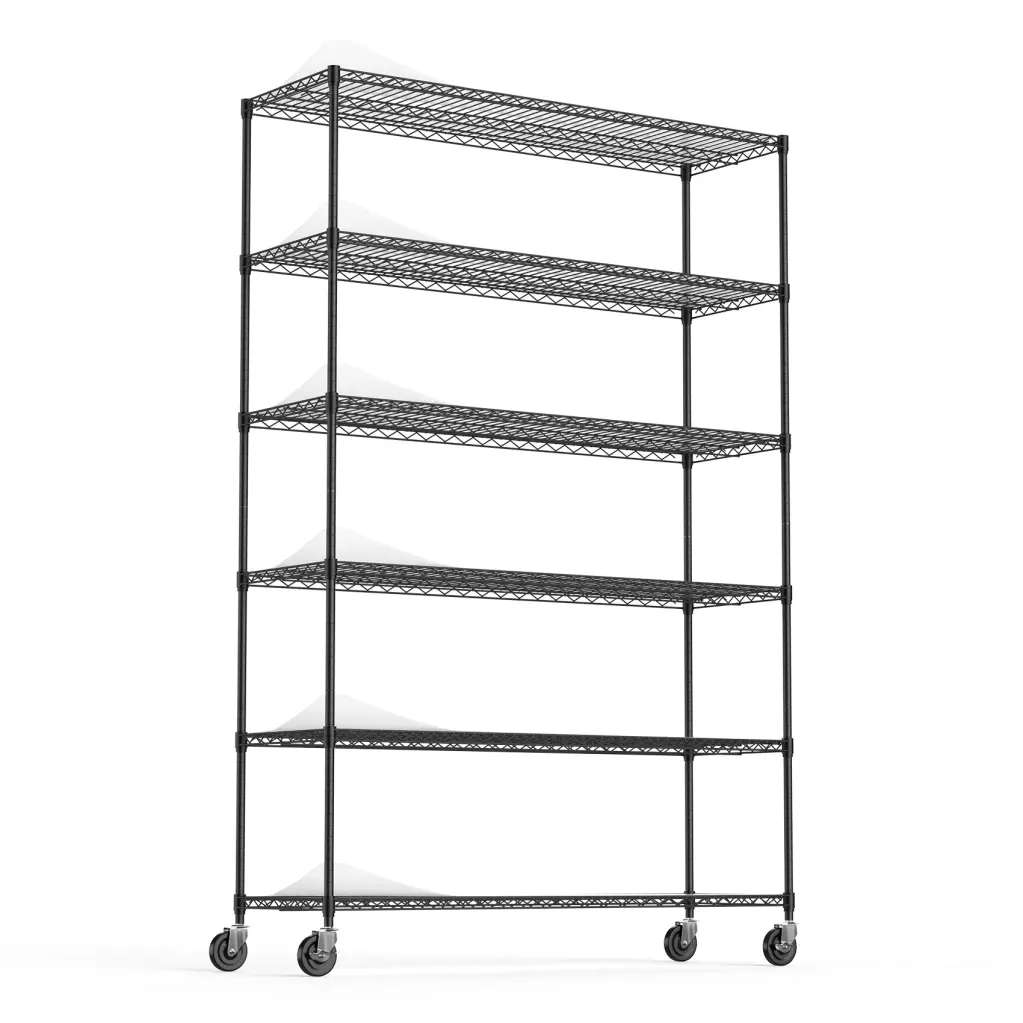 6 Tier Wire Shelving Unit 6000 Lbs NSF Height Adjustable Metal Garage Storage like it