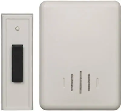 Carlon RC3105 Wireless Battery Chime System Off White Doorbell