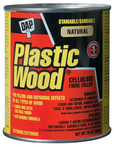 Dap 21506 Plastic Wood Solvent Professional Wood Filler 16 Oz Natural Repairs