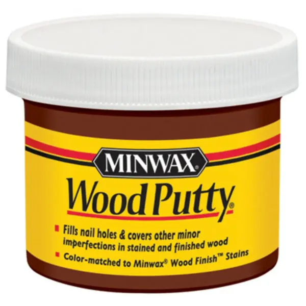 Minwax 13617 Non-Hardening Pre-Mixed Wood Putty Walnut 3.75 Oz