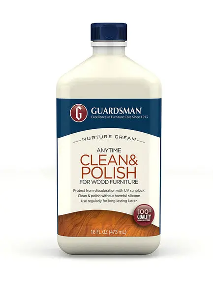 Guardsman 461500 Anytime Clean & Polish Wood Furniture 16 Oz - Wood Care Solution