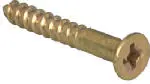Hillman 385658 #6 x 3/4 Inch Brass Phillips Wood Screw 100 Pack Hillman Fasteners