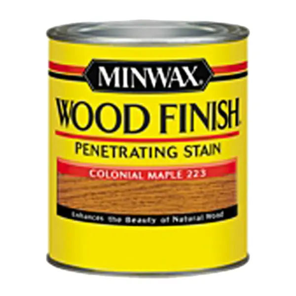 Minwax 222304444 Wood Finish Penetrating Wood Stain Colonial Maple 1/2 Pint