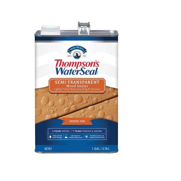 Thompson's WaterSeal TH.092701-16 Waterproofing Wood Stain and Sealer 1 Gallon Outdoor Wood Protection