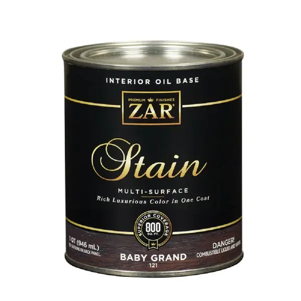 ZAR Semi-Transparent Oil-Based Wood Stain Baby Grand 1 Qt Interior/Exterior