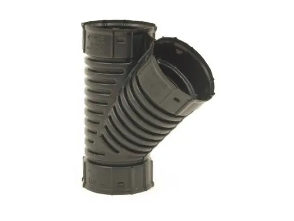 ADS 0422AA 4" Poly Snap Drain Tube Wye Efficient Plumbing Connections